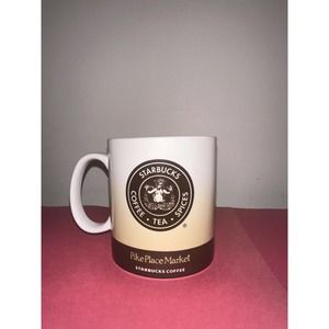 Starbucks Vintage Coffee Pike Place Market City Mug 2008 Collector Series 16oz